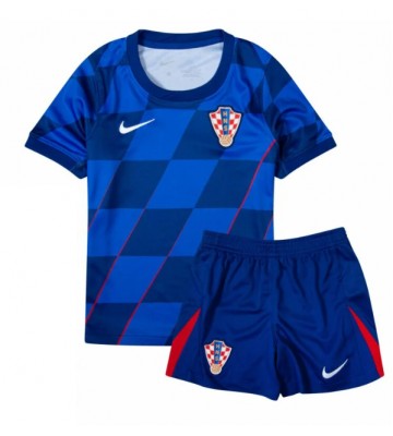 Croatia Replica Away Stadium Kit for Kids Euro 2024 Short Sleeve (+ pants)